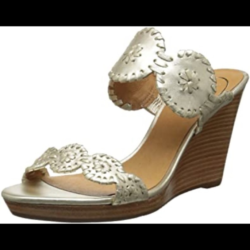 Jack Rogers Women's Luccia Wedge Sandal Gold